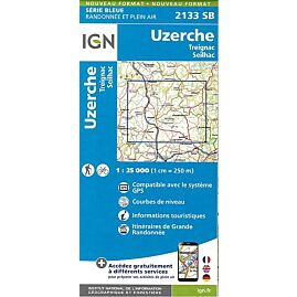 2133 SB UZERCHE TREIGNAC 1 25 000