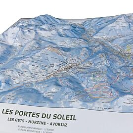 CARTE EN RELIEF DOMAINE LES GETS MORZINE AVORIAZ