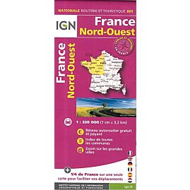 801 FRANCE NORD OUEST ECHELLE 1 320 000
