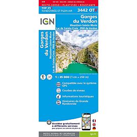 TOP25R 3442OTR GORGES DU VERDON 1 25 000