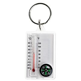 THERMOMETRE BOUSSOLE PORTE CLEFS