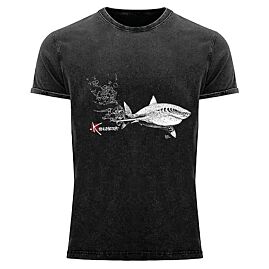 T-SHIRT DELAVE LE REQUIN BLANC ET LE PLONGEUR HOM