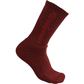 CHAUSSETTES SOCKS 400 LOGO ENFANTS RUST RED