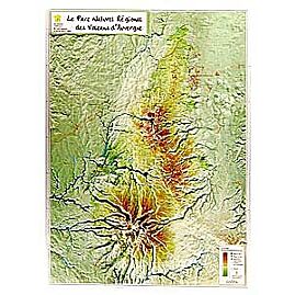 GEORELIEF PNR VOLCANS D'AUVERGNE 42X31