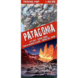 TREKKING MAP PATAGONIA 1 160 000